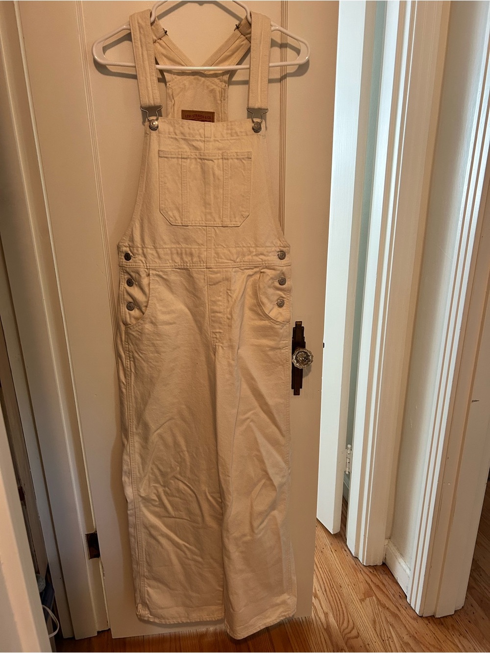 Levi’s White Overalls